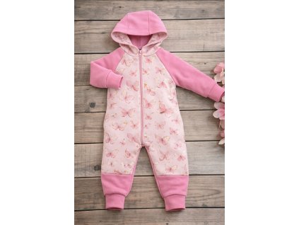 Overálek teplákový - motýl