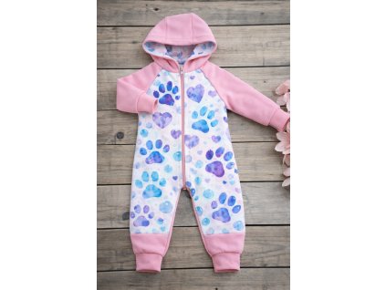 Overálek softsheel 56- 128 -  tlapky