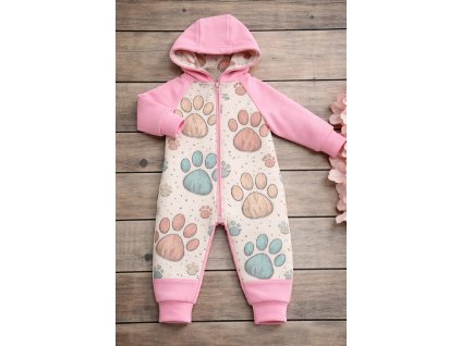 Overálek softsheel 56- 128 -  tlapky