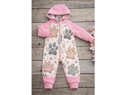 Overálek softsheel 56- 128 -  tlapky