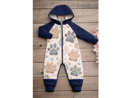 Overálek softsheel 56- 128 -  tlapky