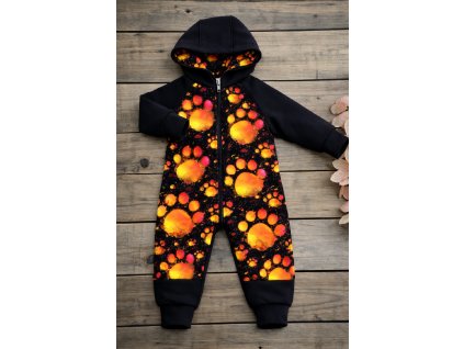 Overálek softsheel 56- 128 -  tlapky