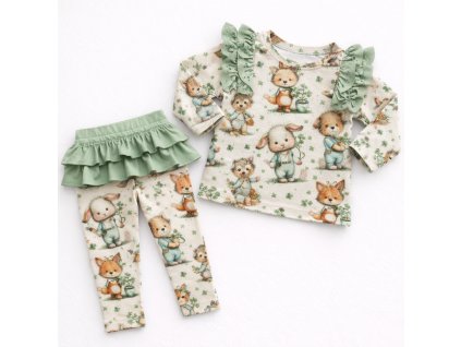 Legínky s volánkama - zvířatka