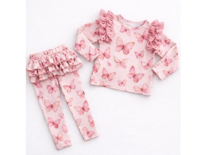 Legínky s volánkama - motýlek
