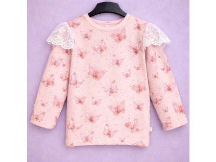 Tričko Lila -  motýl