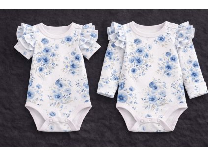 Rostoucí body - bavlněné s volánky - květinky