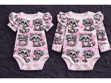 Rostoucí body - bavlněné s volánky - mýval