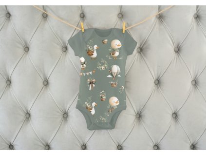 Rostoucí body - bavlněné  - mentolove