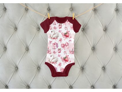 Rostoucí body - bavlněné  - Labutě