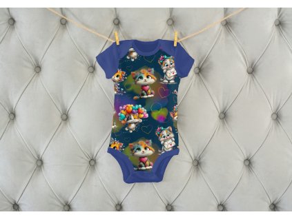 Rostoucí body - bavlněné  -  kočky