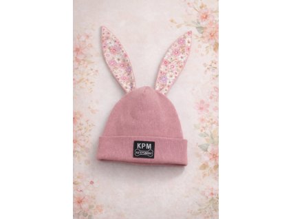 Čepička žebrovaná s ušima