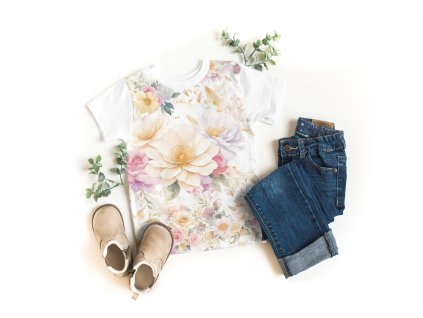 Tričko -  Květinky