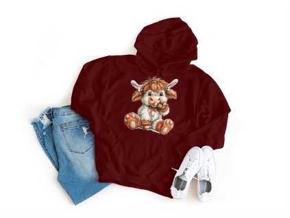 Mikina dětská - 6-12 - Více barev - Kravička