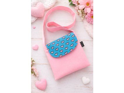 Kabelka mini - srdíčka