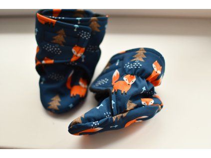 Teplé Soft capačky - Lišky