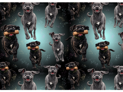Látky  - Cane corso štěnátka v běhu