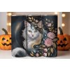 Mystical Cat Floral 20oz Tumbler Wrap Graphics 131490870 1 1 580x387