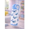 Dětská termoska s brčkem i pítkem - 530ml -  velrybky