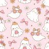 Girly ghost seamless pattern 01