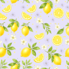 Látky  - Citronky na fialové