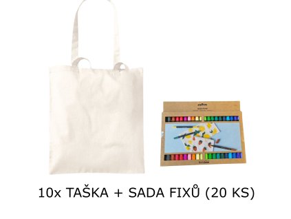 sada malovani na textil taska fixy