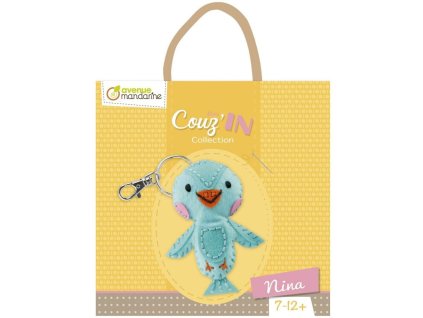 sada na siti z filcu pro deti klicenka ptacek zviratko jednoduche detske