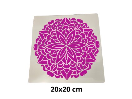 šablona malovani na textil mandala