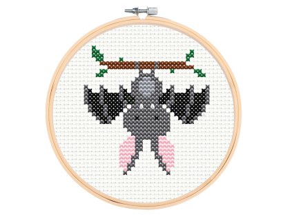 sada na krizkove vysivani deti zacatecniky detske krizkovy steh netopyr