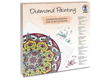 diamond art painting diamanty mandala barevná veselá kreativní sada dárek vánoční levný mandaly