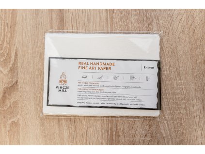 Ruční akvarelový papír A5, 400g/m² Vinczemill