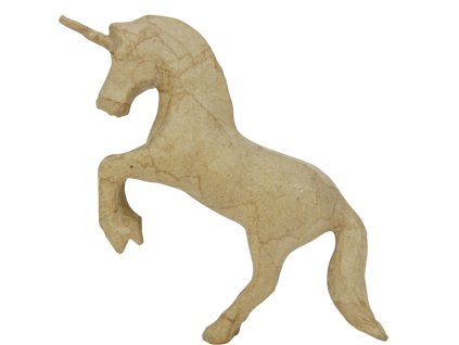 decoupage dekupáž décopatch jednorožec kůň diy k dotvoření kartonový karton