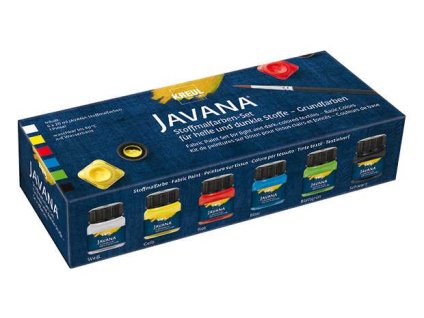 sada barev 6 odstinu kreul javana svetly i tmavy textil tricka tasky
