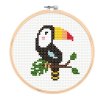 Sada na jednoduché křížkové vyšívání - tukan