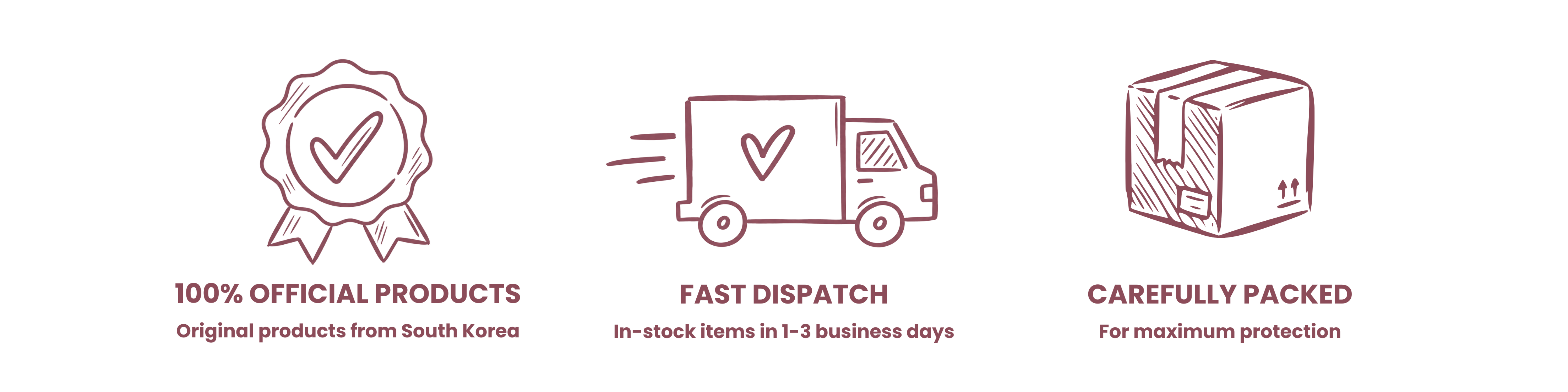 no customs fees, fast delivery, safe packaging