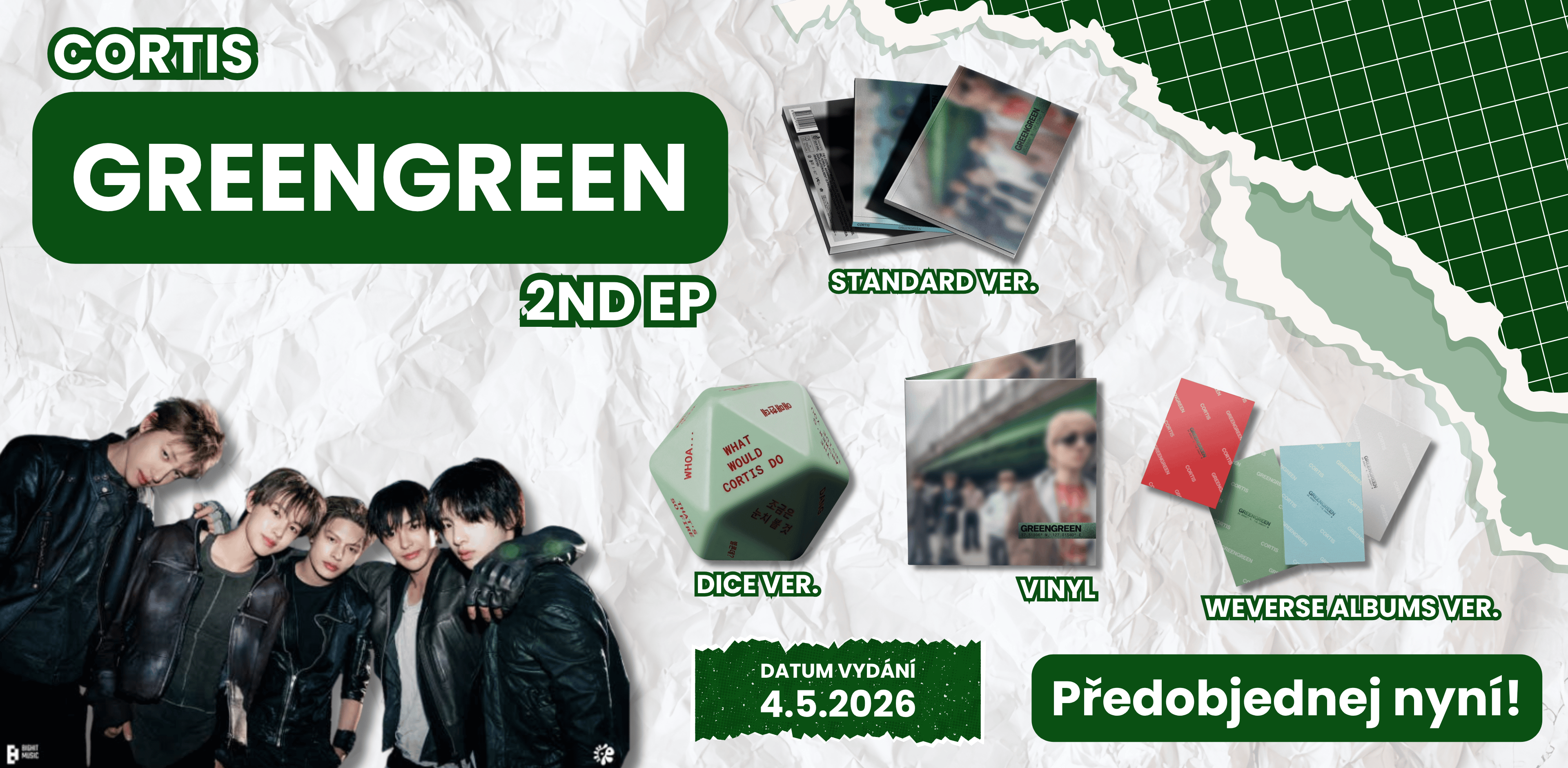 CORTIS GREENGREEN ALBUM PRE-ORDER