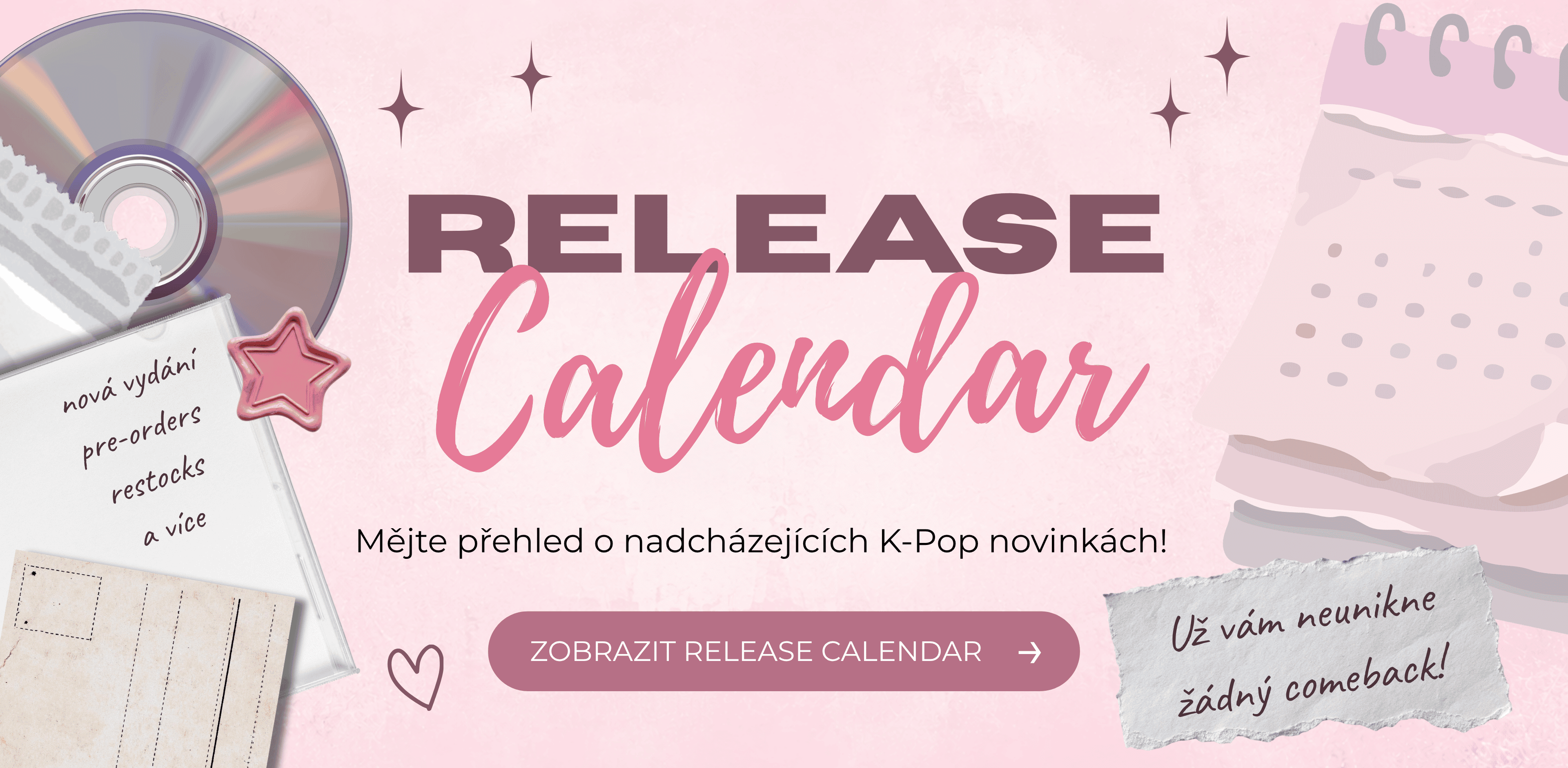 release calendar pro k-pop novinky