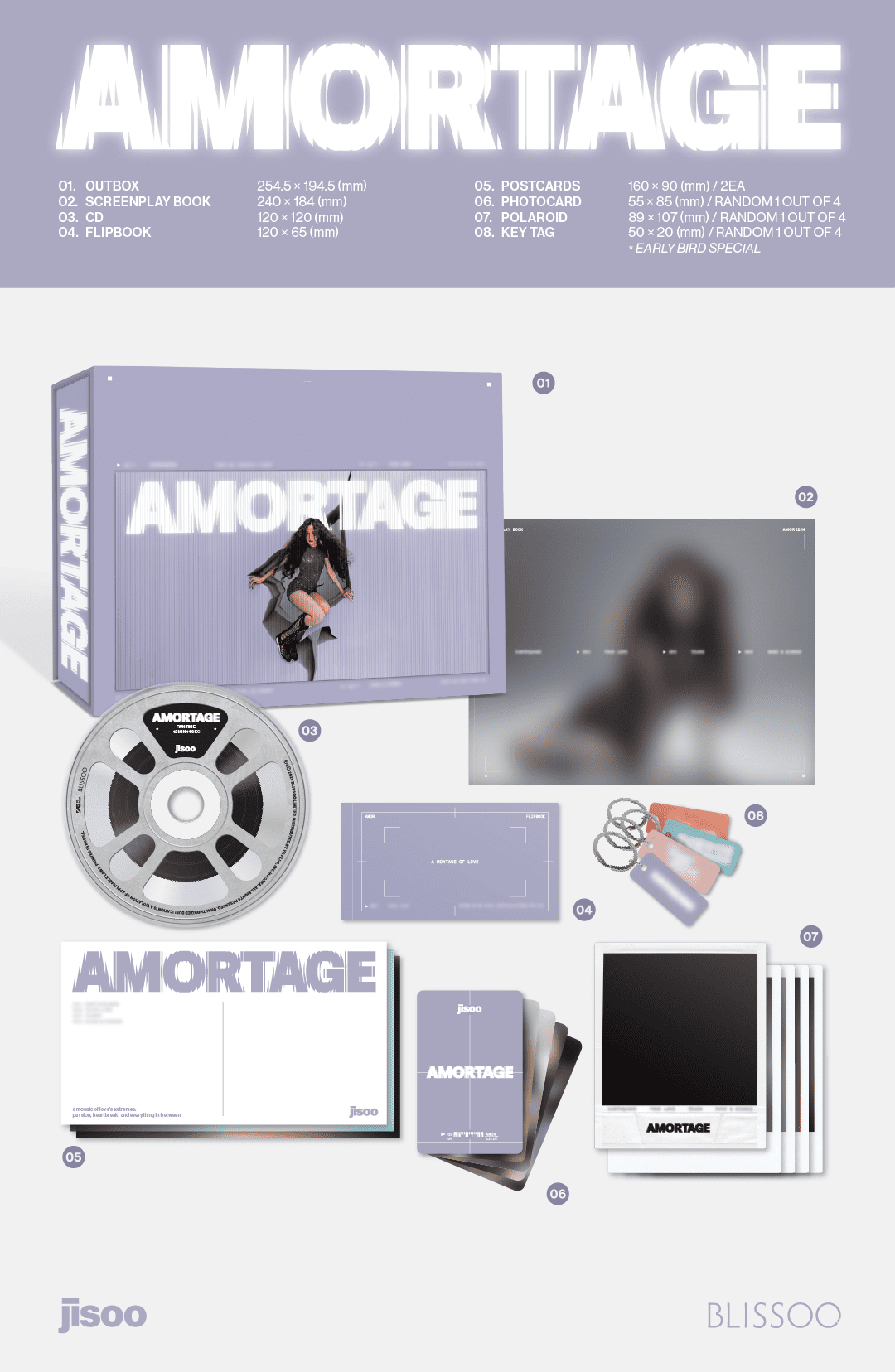 JISOO (BLACKPINK) - AMORTAGE [MINI ALBUM] (EXCLUSIVE EDITION