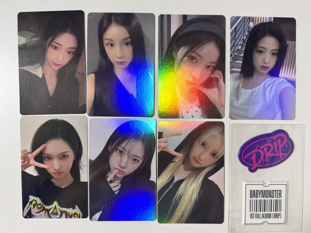 BABYMONSTER - DRIP (YG TAG SET PRE ORDER BENEFIT PHOTOCARDS)