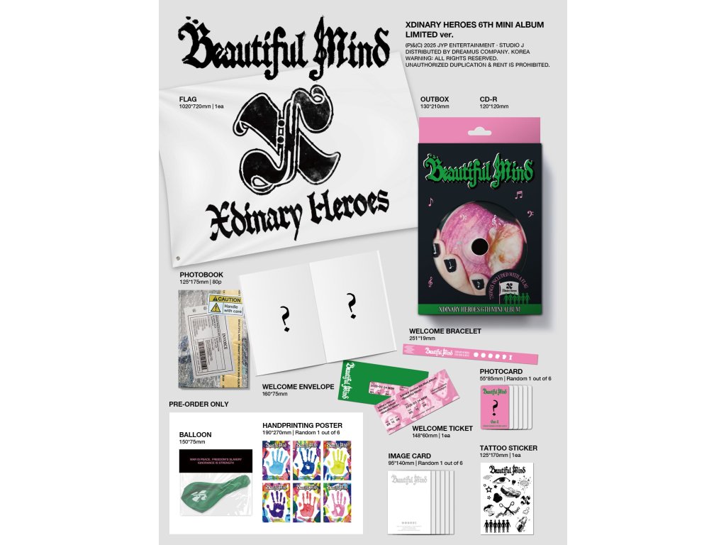 Xdinary Heroes] Beautiful Mind / Photobook Ver. Official