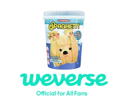 weverse pob le sserafim 1st single album spaghetti stress ball ver ezgif.com resize