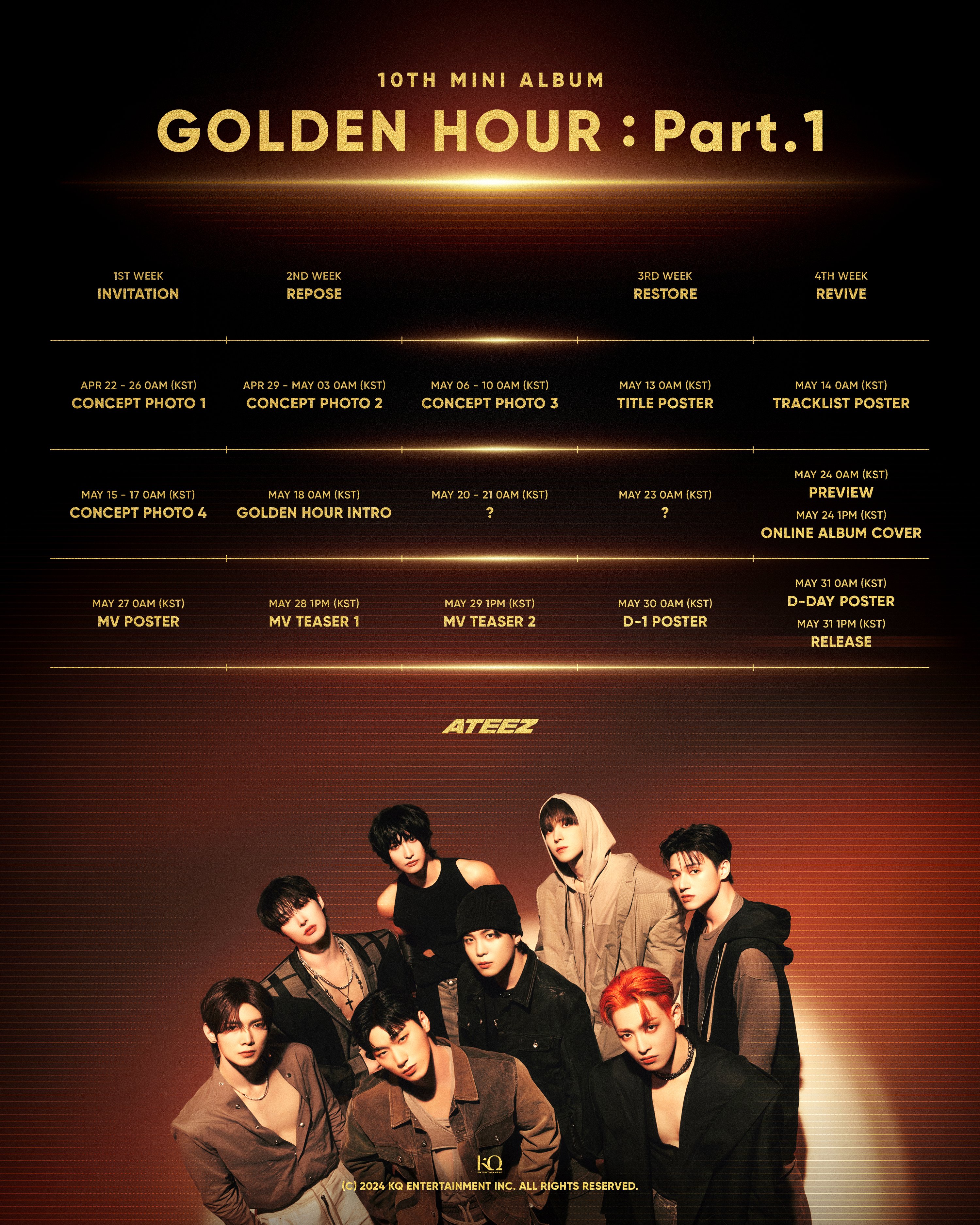 ATEEZ comeback "GOLDEN HOUR: Part.1"