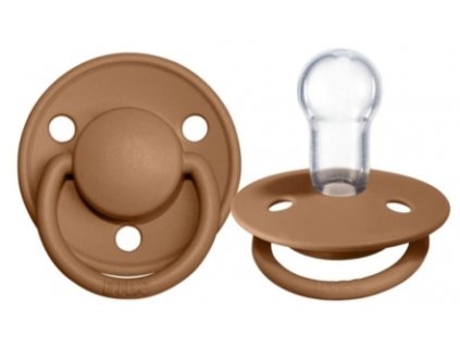 145162 268134 silikonovy dudlik bibs de lux 0 36 m nugat hnedy