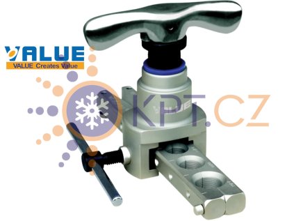 Ručný kalíškovač – pertlovačka VALUE VFT 808L IN, colový nástroj na prípravu medených rúriek 1