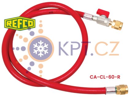 REFCO CA CL 60 R – červená servisní hadice 150 cm 1 4 SAE s ventilem