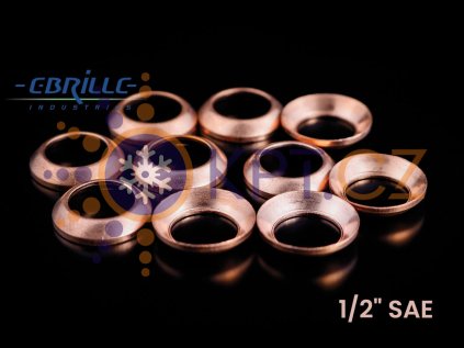 Medené tesnenie podložka CU 12 SAE pre servis klimatizácie