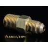 Mosadzná spojka (adaptér) 14 SAE x 14 NPT bez loga hlavna