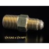 Mosadzná spojka (adaptér) 14 SAE x 14 NPT1 bez loga hlavna