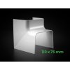PVC vnútorný 90° kút (roh) 12 1205AI 110x75mm k žľabu Artiplastic 2 bez loga