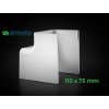 PVC vnútorný 90° kút (roh) 12 1205AI 110x75mm k žľabu Artiplastic 3
