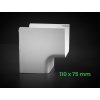 PVC vnútorný 90° kút (roh) 12 1205AI 110x75mm k žľabu Artiplastic 1 bez loga